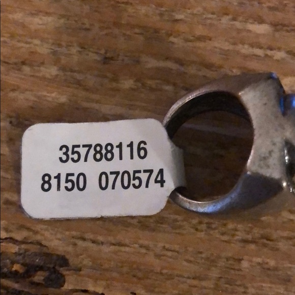 Free People silver rustic stone ring - Picture 4 of 5